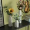 Uniquewise White Ceramic Table Flower Vase for Farmhouse and Home Decor - Ideal for Bohemian Modern Minimalist and Rustic Room Styling - Perfect for Pampas Grass, Fresh Flowers and Stems